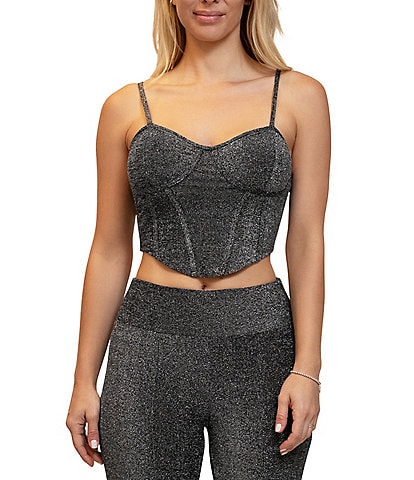 Stevie by Steve Madden Curved Hem Bustier Top