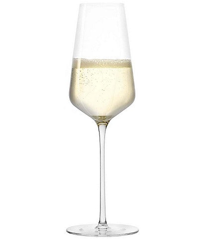 Stolzle Lausitz Starlight Champagne Flutes, Set of 6 - 9.75 oz