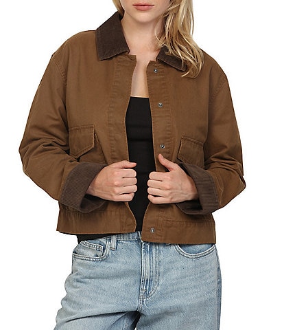 Stoosh Waxed Washed Long Sleeve Barn Jacket