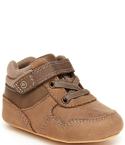Stride Rite Boys' Ryker Leather Bootie Crib Shoes (Infant)