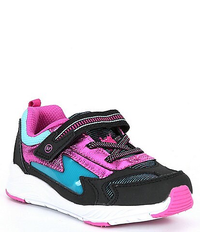 Stride Rite Girls' Cosmic Made2Play Washable Light Up Sneakers (Toddler)