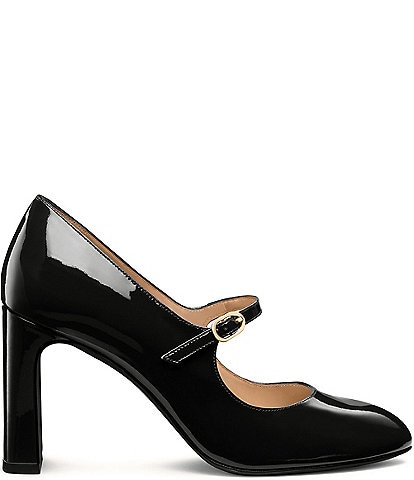 Stuart Weitzman Women's Babette Mary Jane 85 Patent Leather Pumps