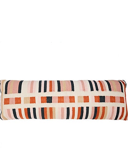 Studio D Leigh Multi-Colored Stripe Bolster Decorative Pillow