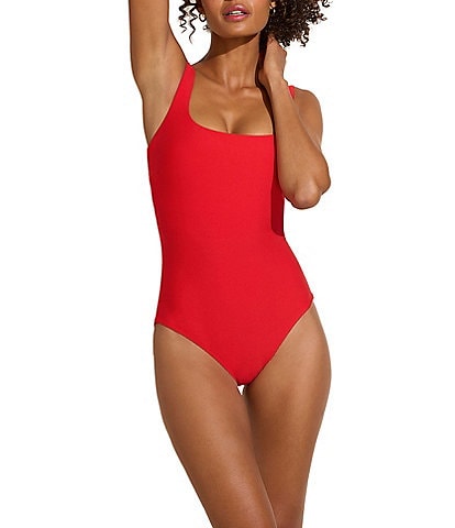STYLEST DREAMSCULPT™ Square Neck Tank UV Protection One Piece Swimsuit
