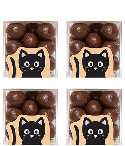 Sugarfina Halloween Cat Sparkle Pops Small Cube 4-Piece Kit