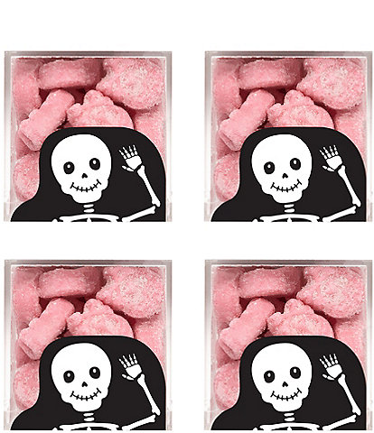 Sugarfina Halloween Skeleton Sugar Skulls Small Cube, 4-Piece Kit