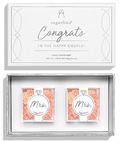 Sugarfina Mrs. & Mrs. Congrats to the Happy Couple 2-Piece Candy Bento Box
