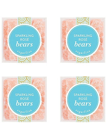Sugarfina Sparkling Rose Bears Small Cube 4-Piece Kit