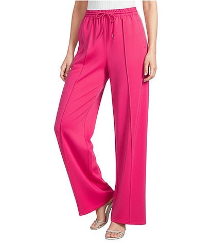 Sugarlips Shimmer Stripe Wide Leg Pull-On Track Pants