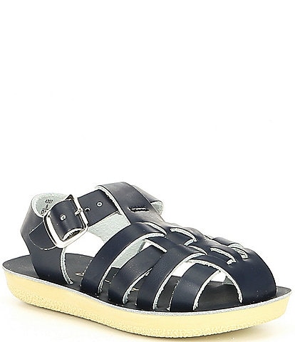 Saltwater Sandals by Hoy Kids' Sun-San Sailor Water Friendly Leather Sandals (Toddler)