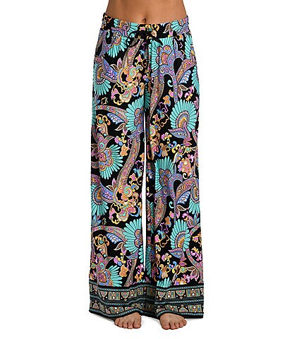 Sunshine '79 Paisley Patchwork Coordinating Cover-Up Pants