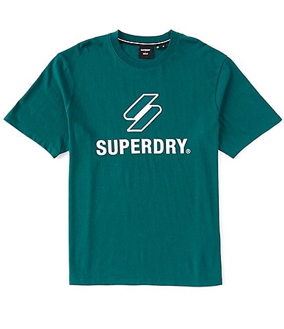 Superdry Code Signature Logo Stacked Applique Tee