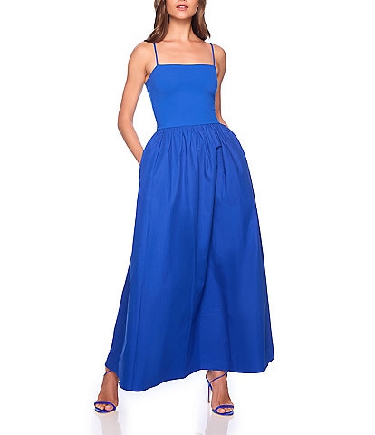 Susana Monaco Square Neck Sleeveless Maxi Dress