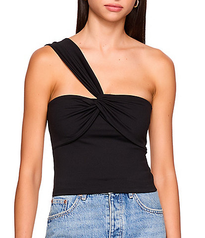 Susana Monaco Twisted One Arm Sleeveless Top