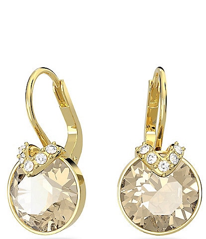 Swarovski Bella Gold Tone V Drop Earrings