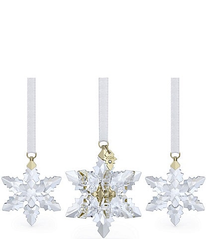 Swarovski Crystal 2024 Annual Edition 3D Ornaments, Set of 3