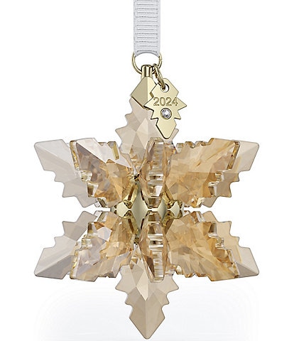 Swarovski Crystal 2024 Annual Edition Gold-tone Festive Ornament