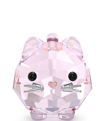 Swarovski Crystal Chubby Cat Figurine