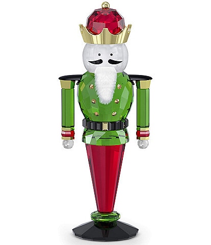 Swarovski Crystal Green Holiday Cheers Nutcracker Figurine