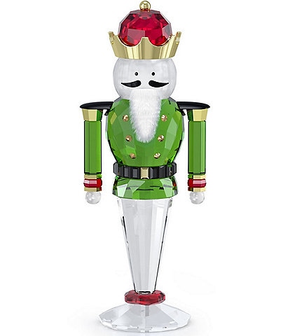 Swarovski Crystal Holiday Cheers Clear Large Nutcracker Figurine