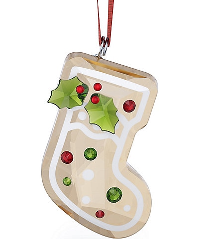 Swarovski Crystal Holiday Cheers Gingerbread Stocking Ornament