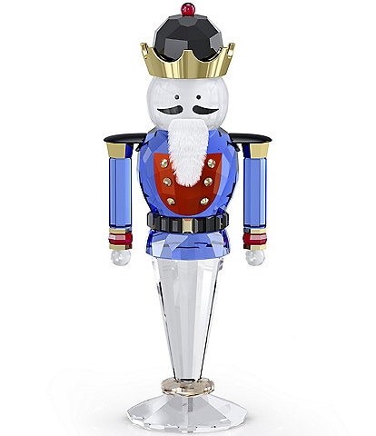 Swarovski Crystal Holiday Cheers Nutcracker Figurine, Blue