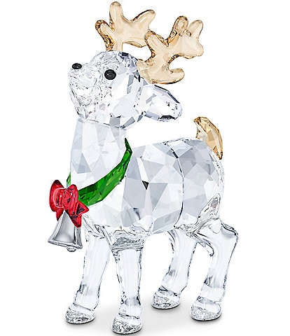 Swarovski Crystal Santa's Reindeer Figurine