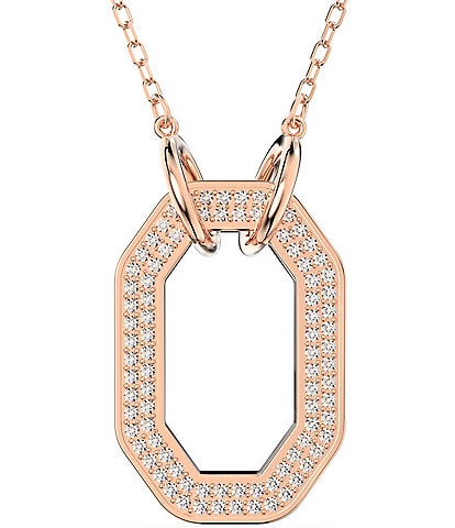Swarovski Dextera Octagonal Crystal Short Pendant Necklace