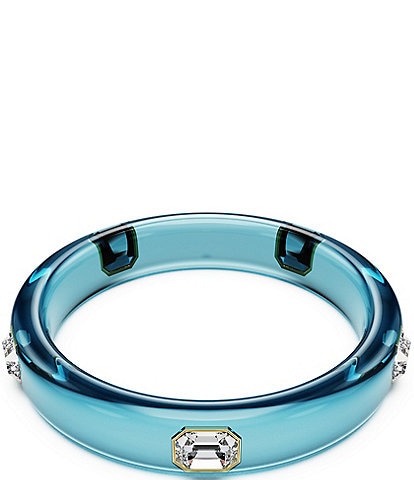 Swarovski Dulcis Octagon Cut Blue Bangle Bracelet