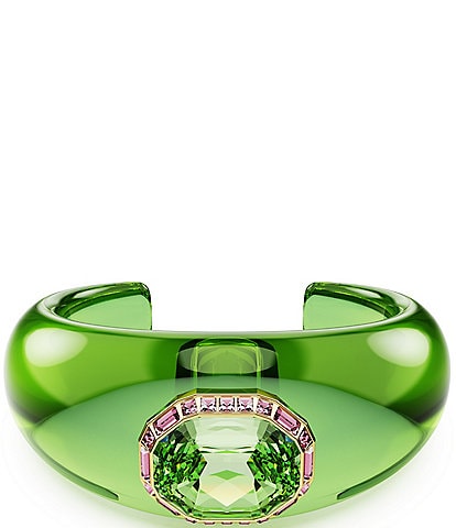 Swarovski Dulcis Octagon Cut Green Cuff Bracelet