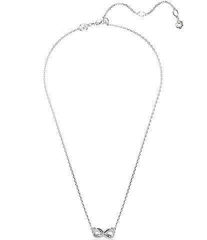 Swarovski Hyperbola Infinity Silver Crystal Short Pendant Necklace