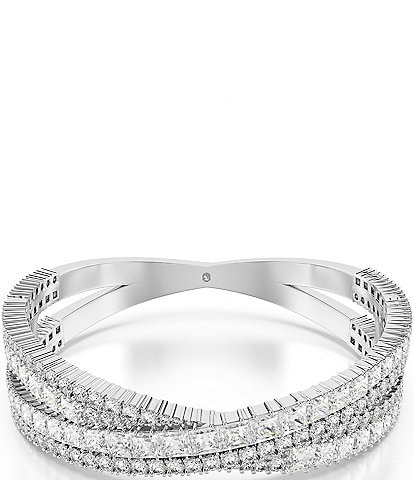 Swarovski Hyperbola Mixed Cut Stone Crystal Cuff Bracelet