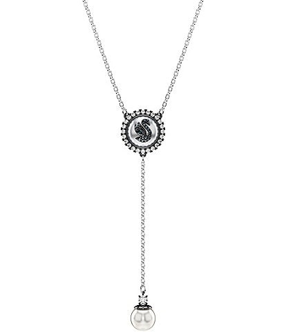 Swarovski Iconic Swan Pendant Pearl Y Necklace
