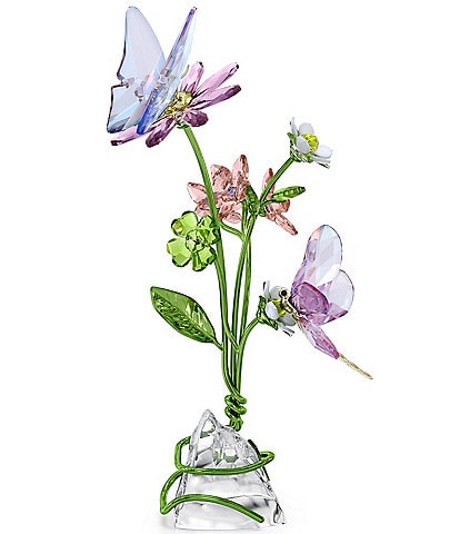Swarovski Idyllia Butterfly and Flowers Figurine
