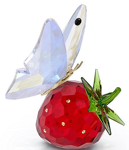 Swarovski Idyllia Butterfly and Strawberry Figurine