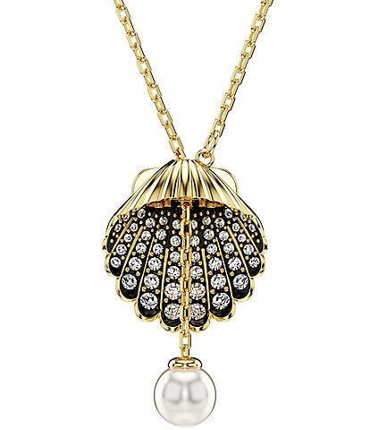 Swarovski Idyllia Crystal and Pearl Shell Short Pendant Necklace