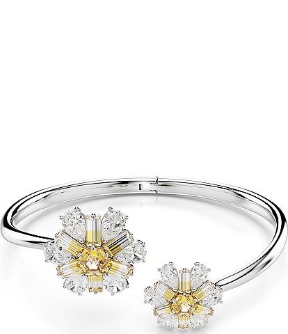Swarovski Idyllia Crystal Flower Bangle Bracelet