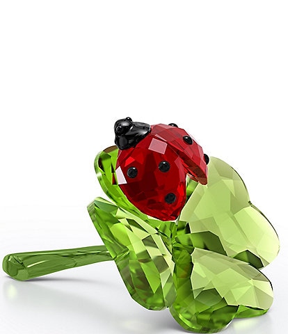 Swarovski Idyllia Ladybug and Clover Figurine