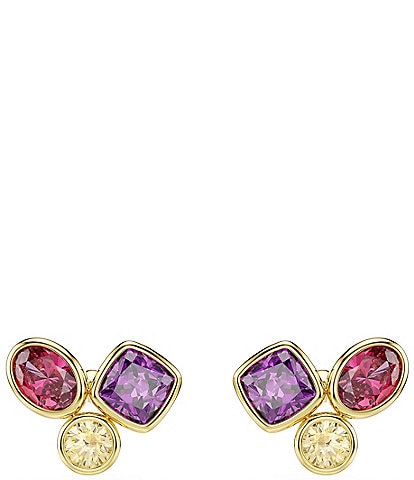 Swarovski Imber Multicolored Mixed Cut CZ Stud Earrings