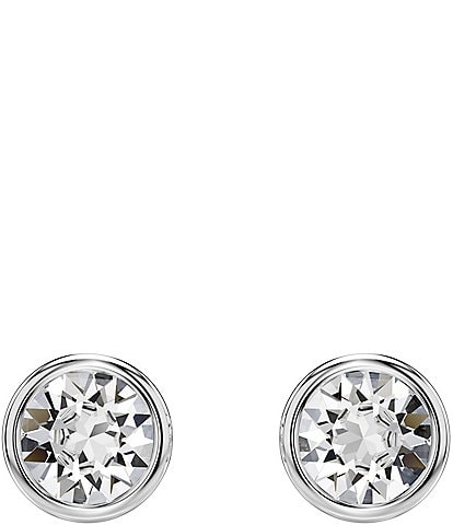 Swarovski Imber Silver Metal Stud Earrings