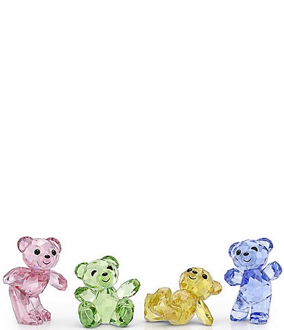 Swarovski Kris Bear 30th Anniversary Set of Four Figurines