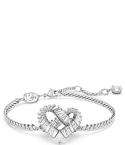 Swarovski Infinity Crystal Heart Adjustable Bracelet
