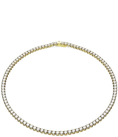 Swarovski Matrix Collection Gold Tennis Collar Necklace