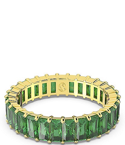 Swarovski Matrix Collection Green Baguette Cut Band Ring