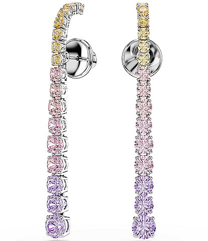 Swarovski Matrix Multicolored Crystal Linear Earrings