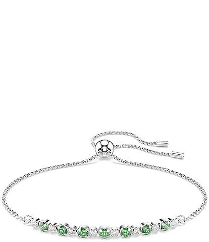 Swarovski Matrix Round Cut CZ Adjustable Bracelet