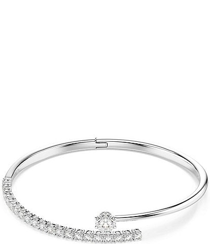 Swarovski Matrix Round Cut CZ Bangle Bracelet