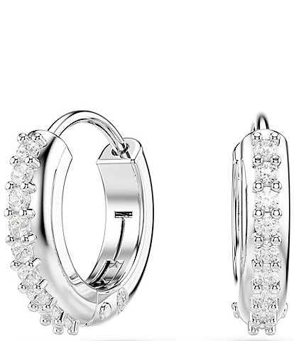 Swarovski Matrix Round Cut Hoop Earrings