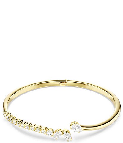 Swarovski Mesmera Mixed Cut CZ Open Bangle Bracelet