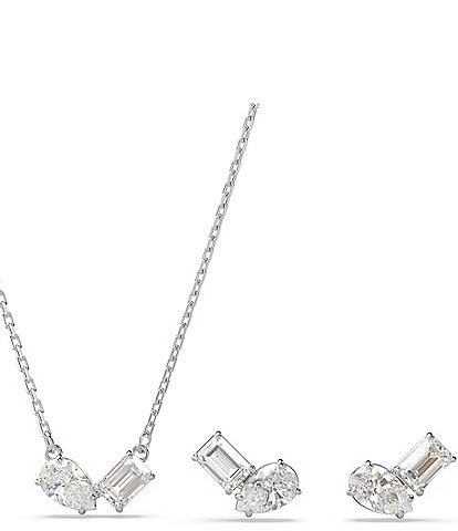 Swarovski Mesmera Mixed Cuts Necklace and Earring Set